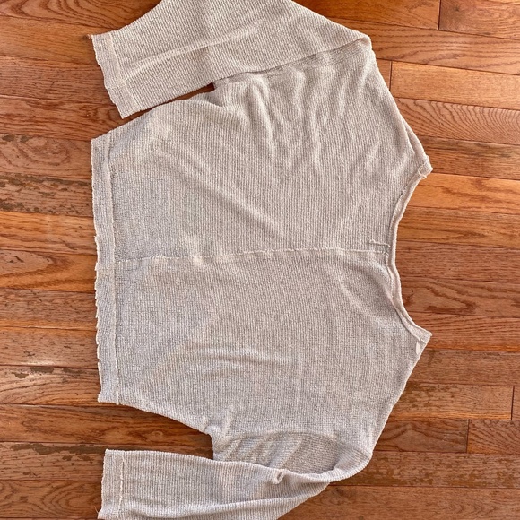 Beige tan cream caramel Free People long sleeve sweater - Picture 6 of 7